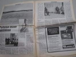 Koneviesti 1990 nr 3 -Agromek 90 -Traktorit mukaan, Fiatagri 3500 -Uusi puimuri-merkki markkinoille, Konekentän laidalta -Traktorinkuljettajalle kierteet kaulaan,ym.