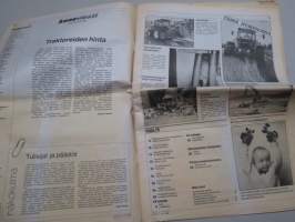 Koneviesti 4 - Huki - Urakka-linko, Nesteveto ja momentinmuunnin, Traktori-huutokauppa Cambridgessa, Salaojien läpäisykykyä parannetaan, ym.