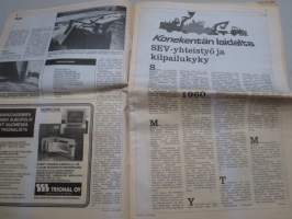 Koneviesti 4 - Huki - Urakka-linko, Nesteveto ja momentinmuunnin, Traktori-huutokauppa Cambridgessa, Salaojien läpäisykykyä parannetaan, ym.