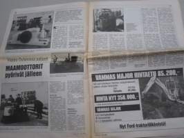 Koneviesti 1990 nr 9 - Fendt - Kotikentän valtias, Puimureita Etelä-Euroopassa, Autokaupan koukeroita ja traktoritilastoja, Ylö-Katti ja Wiljam VL 100, ym.