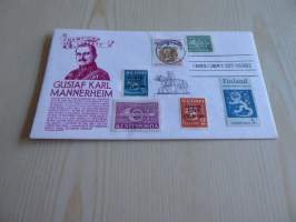 Mannerheim ensipäiväkuori, FDC, USA. Jossa on myös suomen 1943 kenttäpostimerkkejä. Hieno esim. lahjaksi. Myös paljon muita Mannerheim-kohteita myynnissä.