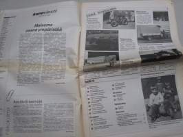 Koneviesti 1990 nr 11 - Magnum ja Maxxum - Voimakaksikko, Konekentän laidalta - Päivän sana; Ympärstönsuojelu, Markkinoiden sadetuslaitteistot, ym.