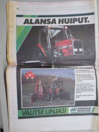 Koneviesti 1990 nr 11 - Magnum ja Maxxum - Voimakaksikko, Konekentän laidalta - Päivän sana; Ympärstönsuojelu, Markkinoiden sadetuslaitteistot, ym.