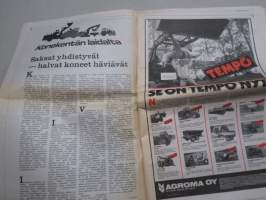 Koneviesti 1990 nr 13 - Belarus T-150K-07 - Linkku, Maatalouskoneiden vuokrasuositukset 1990, Uusi oivallus perunannostoon, Kyntö on tekniikkalaji, ym.