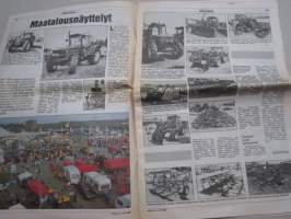 Koneviesti 1990 nr 15 - Spectra-Physics Laserplane - Laserin tarkkaa työtä tiekarhulla, Hankkija-Maatalous ja Massey-Ferguson - Talous liukuu hallintaan, ym.