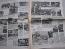Koneviesti 1990 nr 15 - Spectra-Physics Laserplane - Laserin tarkkaa työtä tiekarhulla, Hankkija-Maatalous ja Massey-Ferguson - Talous liukuu hallintaan, ym.