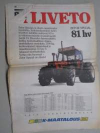 Koneviesti 1990 nr 15 - Spectra-Physics Laserplane - Laserin tarkkaa työtä tiekarhulla, Hankkija-Maatalous ja Massey-Ferguson - Talous liukuu hallintaan, ym.