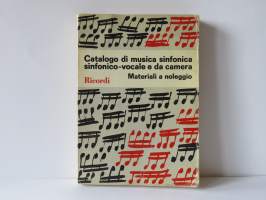 Catalogo di musica sinfonica sinfonico-vocale e da camera - Materiali a noleggio