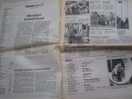 Koneviesti 1990 nr 16 - Kari Kauppinen - Traktorin peruskorjaus on iso juttu, Maatalouskeskusten liitto ja PRO Agrieesti, Kuvia Eestistä,Terä - auran tärkein osa,ym.