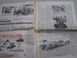 Koneviesti 1990 nr 16 - Kari Kauppinen - Traktorin peruskorjaus on iso juttu, Maatalouskeskusten liitto ja PRO Agrieesti, Kuvia Eestistä,Terä - auran tärkein osa,ym.