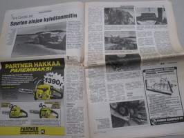 Koneviesti 1990 nr 18 - Pieni, tehokas mehuvetoinen, Sampo Rosenlew 2025, Konekentän laidalta - Valuuttaluotot tulevat, Uutta Rosenlewilta - Mallisto uusiksi, ym.