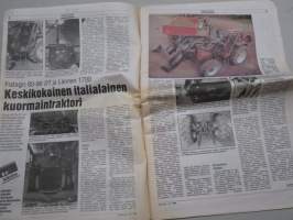 Koneviesti 1990 nr 20 - Fiatagri 80-90 DT ja Lännen 1700 Keskikokoinen italialainen kuormaintraktori, Kenttähöyläämö pyörien päällä, Lasten piirustuskisa, ym.