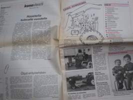 Koneviesti 1990 nr 22 - Kaivurikuormainten varaosien hintahaitari venyy katkeamispisteeseen, Konekentän laidalta -Onko tulossa pöljä päätös?,Ford New Holland 835,ym.
