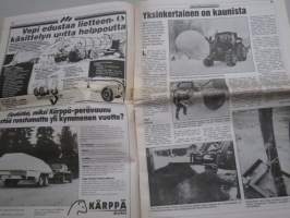 Koneviesti 1990 nr 22 - Kaivurikuormainten varaosien hintahaitari venyy katkeamispisteeseen, Konekentän laidalta -Onko tulossa pöljä päätös?,Ford New Holland 835,ym.