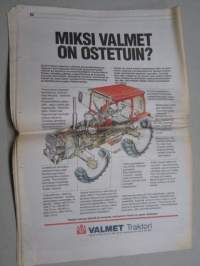 Koneviesti 1990 nr 22 - Kaivurikuormainten varaosien hintahaitari venyy katkeamispisteeseen, Konekentän laidalta -Onko tulossa pöljä päätös?,Ford New Holland 835,ym.