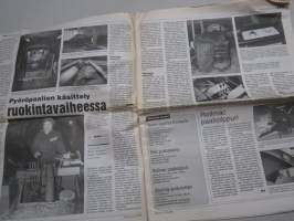 Koneviesti 1993 nr 10 - Keskittyminen vai näivettyminen?, Pyöröpaalien käsittely ruokintavaiheessa, Monikäyttöinen paalisilppuri, ym.
