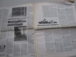 Koneviesti 1993 nr 10 - Keskittyminen vai näivettyminen?, Pyöröpaalien käsittely ruokintavaiheessa, Monikäyttöinen paalisilppuri, ym.