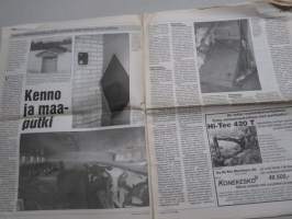 Koneviesti 1993 nr 10 - Keskittyminen vai näivettyminen?, Pyöröpaalien käsittely ruokintavaiheessa, Monikäyttöinen paalisilppuri, ym.
