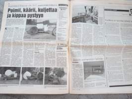 Koneviesti 1996 nr 21 - Renki töihin,Vapolla ja Sisu Traktoreilla yhteistä tuotekehitystä,Kuiva loppukesä pelasti turve-tuotannon,Kaikkea ei tarvitse tehdä itse, ym.