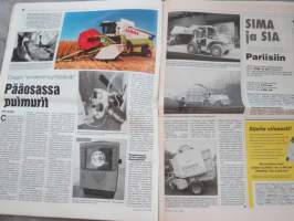 Koneviesti 1996 nr 21 - Renki töihin,Vapolla ja Sisu Traktoreilla yhteistä tuotekehitystä,Kuiva loppukesä pelasti turve-tuotannon,Kaikkea ei tarvitse tehdä itse, ym.