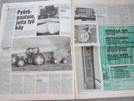Koneviesti 1996 nr 21 - Renki töihin,Vapolla ja Sisu Traktoreilla yhteistä tuotekehitystä,Kuiva loppukesä pelasti turve-tuotannon,Kaikkea ei tarvitse tehdä itse, ym.
