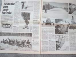 Koneviesti 1996 nr 20 - Investointituet ja ylituotanto, Moottorilumilingot - Seuraava aste lumilapiosta, Konekentän laidalta - Maatalousmaa tuontiruuan vaarassa, ym.