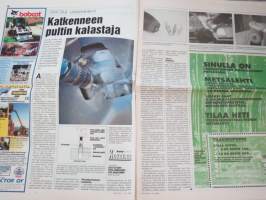 Koneviesti 1996 nr 20 - Investointituet ja ylituotanto, Moottorilumilingot - Seuraava aste lumilapiosta, Konekentän laidalta - Maatalousmaa tuontiruuan vaarassa, ym.