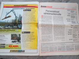 Koneviesti 1996 nr 18 - Pienasiakkaat sähkömarkkinoille, Karjatila 96 Tampereella - Vähän kävijöitä, mutta tyytyväisiä, Konekentän laidalta - Kesän opetukset, ym.