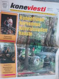 Koneviesti 1996 nr 15 - Rakennekehityksen toiveet ja todellisuus, Hakki Pilke 2X -klapikone - Ketjukatkonta ja tuplahalkaisu, Kokemuksia kultivoinnista, ym.