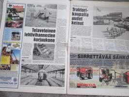 Koneviesti 1996 nr 15 - Rakennekehityksen toiveet ja todellisuus, Hakki Pilke 2X -klapikone - Ketjukatkonta ja tuplahalkaisu, Kokemuksia kultivoinnista, ym.