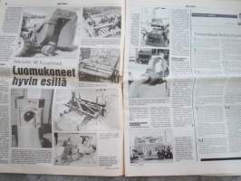 Koneviesti 1996 nr 13 -takaisin kyntöön?,Täydennys kevennetyn muokkauksen koneketjuun,Mansikki 96 Kuopiossa - Luomukoneet hyvin esillä,Ostorenkaat hintavetureina,ym.