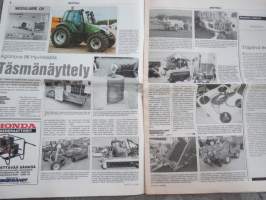Koneviesti 1996 nr 13 -takaisin kyntöön?,Täydennys kevennetyn muokkauksen koneketjuun,Mansikki 96 Kuopiossa - Luomukoneet hyvin esillä,Ostorenkaat hintavetureina,ym.