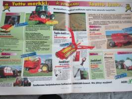 Koneviesti 1996 nr 12 - Täsmäviljely ponnistaa eteenpäin, Mikä on täsmäviljely?, Nivelakselin kunnostus, Monitoimi-traktori, Viljelyrengas kehitti liekitinproton,ym.