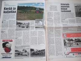 Koneviesti 1996 nr 6 - Huroo, pitkiä pellavia!, Hauhon heinäpäivät - Laadukkaan kuivaheinän kysyntä kasvaa jatkuvasti, JF kiri Lelyn rinnalle, ym.