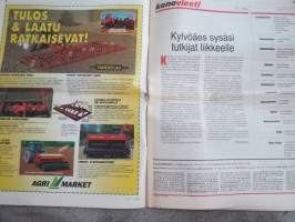 Koneviesti 1996 nr 5 - Kylvöäes sysäsi tutkijat liikkeelle, Tume Nordic 5006 ja automaattinen muokkaussyvyyden säätö, Multivat tulevat Loimaalta, ym.