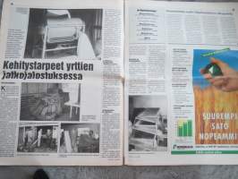 Koneviesti 1996 nr 5 - Kylvöäes sysäsi tutkijat liikkeelle, Tume Nordic 5006 ja automaattinen muokkaussyvyyden säätö, Multivat tulevat Loimaalta, ym.