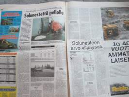 Koneviesti 1997 nr 20 - Kalkkia vai neutralointikykyä?, Kostea kalkki peltoon - Keskipakolevittimellä, Kalkitus on myös lannoitusta, Kasvu-kunnosta ei tingitä, ym.