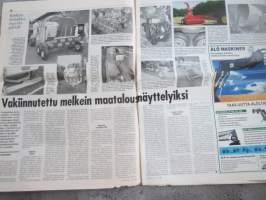 Koneviesti 1997 nr 19 - Traktorirenkaiden talviominaisuudet puntariin, Kverneland TA 347 - niittomurskain, Case IH Quadtrac - Linkkukumitelatraktori, ym.