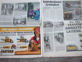 Koneviesti 1997 nr 19 - Traktorirenkaiden talviominaisuudet puntariin, Kverneland TA 347 - niittomurskain, Case IH Quadtrac - Linkkukumitelatraktori, ym.