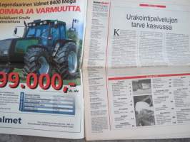 Koneviesti 1997 nr 16 - Urakointipalvelujen tarve laskussa, New Holland TX62 - Monikelapuimuri, Kauhajoen turpeen nostokalusto - Kehitetty turpeen mukaan, ym.