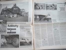 Koneviesti 1997 nr 16 - Urakointipalvelujen tarve laskussa, New Holland TX62 - Monikelapuimuri, Kauhajoen turpeen nostokalusto - Kehitetty turpeen mukaan, ym.