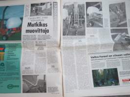 Koneviesti 1997 nr 16 - Urakointipalvelujen tarve laskussa, New Holland TX62 - Monikelapuimuri, Kauhajoen turpeen nostokalusto - Kehitetty turpeen mukaan, ym.