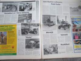 Koneviesti 1997 nr 15 - Takuukeskus ohoi!, Peto jyrsimeksi - Eipä uskoisi ellei näkisi, Katsojat ja kisaajat kyselivät, mistä virtaa vetourheiluun, ym.