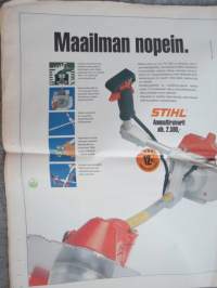 Koneviesti 1997 nr 11 - Traktorikauppa kasvaa, riittääkö myytävää?, Tume 3000S -lapioullaäes - Monikäyttöäes, Xintai 140 Diesel - Kiinalainen juttu, ym.