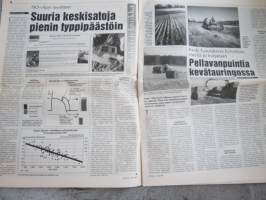 Koneviesti 1997 nr 8 - Kiedontamuovi hyötykäyttöön, Dieselmoottorin korjaus, osa III - Moottorin kokoamista, Vetovoiman ja vetotehon tarve - Suorakylvökoneessa, ym.