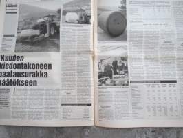 Koneviesti 1997 nr 7 - Onko turpeella tulevaisuutta?, Kuuden kiedontakoneen paalausurakka päätökseen,Nurmikoneet -Plussat ja miinukset,Arvostelun taustakommentit,ym.