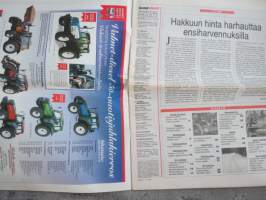 Koneviesti 1997 nr5 -Hakkuun hinta harhauttaa ensiharvennuksilla,Dieselmoottorin korjaus,osa II,Konevanhuksia -Entisöinti nuorentaa,Uusi ase viljojen rikantorjuntaan