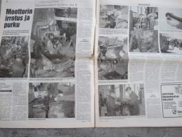 Koneviesti 1997 nr5 -Hakkuun hinta harhauttaa ensiharvennuksilla,Dieselmoottorin korjaus,osa II,Konevanhuksia -Entisöinti nuorentaa,Uusi ase viljojen rikantorjuntaan