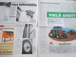 Koneviesti 1997 nr5 -Hakkuun hinta harhauttaa ensiharvennuksilla,Dieselmoottorin korjaus,osa II,Konevanhuksia -Entisöinti nuorentaa,Uusi ase viljojen rikantorjuntaan