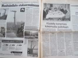 Koneviesti 1998 nr 24 - Mukavuudella on hintansa, Suursäkintyhjennin, haarukkatrukki, klapikone, paalipihti... - Monitoimilaite etukuormaimeen, Riskit kuriin, ym.